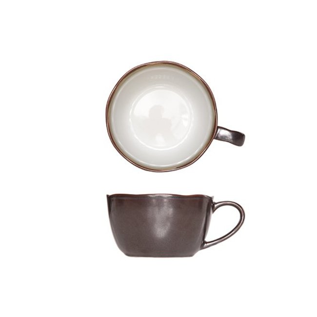 C&T Plato-Cuivre - Grande Tasse à Café - 55cl - Porcelaine - (lot de 6)