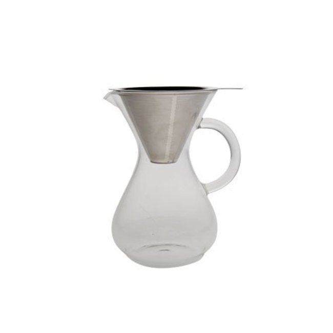 C&T Coffee pot - Transparent - Filter Stainless Steel - 500cl - 12x18.8cm - Glass
