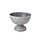 C&T Bowl On Foot - Gray - 20.5x20.5x15cm - Metal - (set of 2)