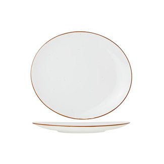Cosy & Trendy For Professionals Terra Arena - Steak plate - White - D26.5x30cm - Porcelain - (set of 6).