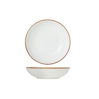 Cosy & Trendy For Professionals Terra Arena - Deep Plate - White - D21cm - Porcelain - (set of 6).