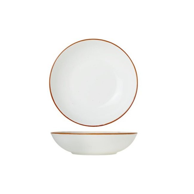 Cosy & Trendy For Professionals Terra Arena - Deep Plate - White - D21cm - Porcelain - (set of 6)