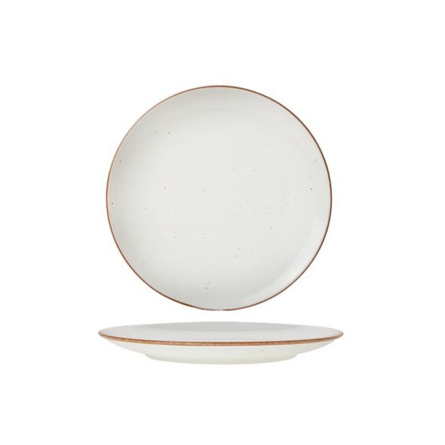 Cosy & Trendy For Professionals Terra Arena - Assiette plate - Blanc - D24cm - Porcelaine - (lot de 6)