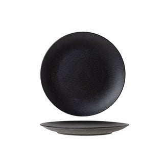 Cosy & Trendy For Professionals Blackstone - Assiette plate - Noir - D24cm - Porcelaine - (lot de 6)