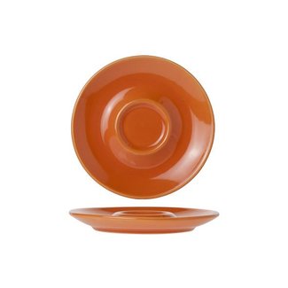 Cosy & Trendy For Professionals Bola-Orange - Assiettes à Café - D14.5cm - Porcelaine - (Lot de 12)