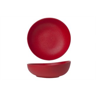 Cosy & Trendy For Professionals Dazzle - Bol - Rouge - D21cm - Porcelaine - (lot de 2)