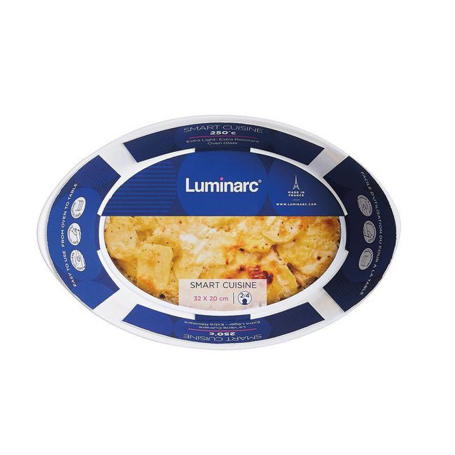 Luminarc Smart Cuisine - Plat à four - Blanc - 32x20cm - Verre