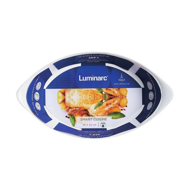 Luminarc Smart Cuisine - Cocotte - Blanc - 38x22cm - Opale