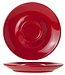 Cosy & Trendy For Professionals Bola-Red - Coffee saucer - D14.5cm - Porcelain - (Set of 6)