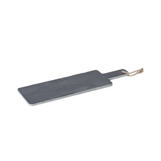 C&T Tray - Black - 42x12xh1cm - Slate - (set of 2).