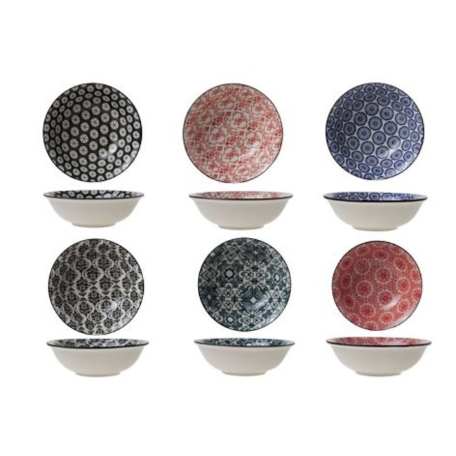 C&T Delirio - Bowls - D15xh4.8cm - Ceramic - (set of 6)