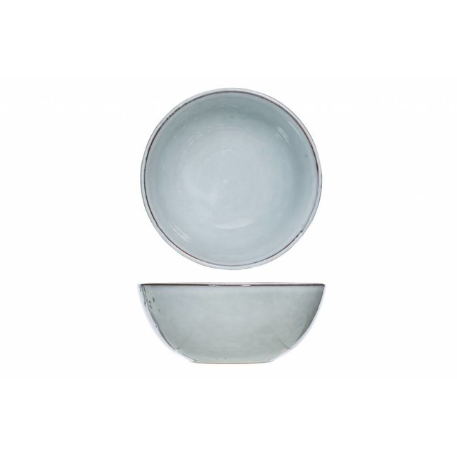 C&T Loft - Bowl - Gray - D12.5xh5.3cm - Ceramic - (set of 6)