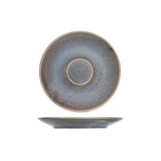 C&T Urban - Coffee saucers - Blue - D15cm - Ceramic - (set of 4)