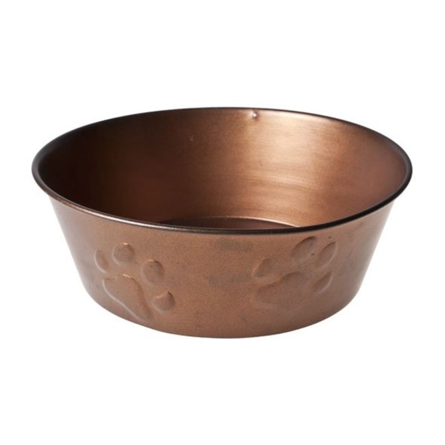 C&T Eat drink bowl Dog - Copper - 23xh8cm - Metal