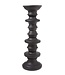 Cosy @ Home Candleholder Black Pottery 12x36cm