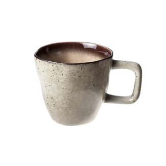 C&T Atilla - Tasses à café - Marron - 23cl - D8,5xh8cm - (lot de 6)