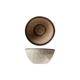 C&T Atilla - Bowl - Brown - D15.5xh7cm - Ceramic - (set of 6).