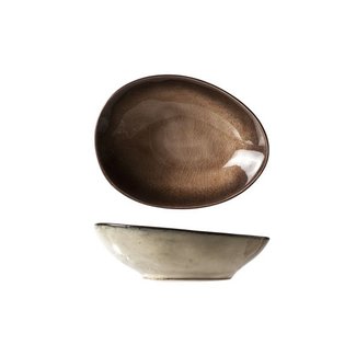 C&T Atilla - Apero bowl - Brown - 10.5x8xh3.5cm - Ceramic - (set of 6).