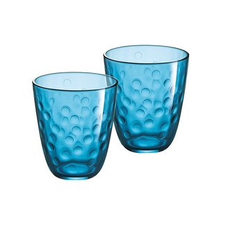 Luminarc Concepto-Bulle-Pepite - Blue - Water glasses - 31 cl - Glass - (Set of 6)