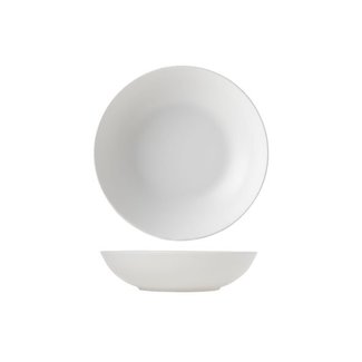 Cosy & Trendy For Professionals Blanc Mat - Assiette Creuse - D22cm - Porcelaine - (Lot de 6).