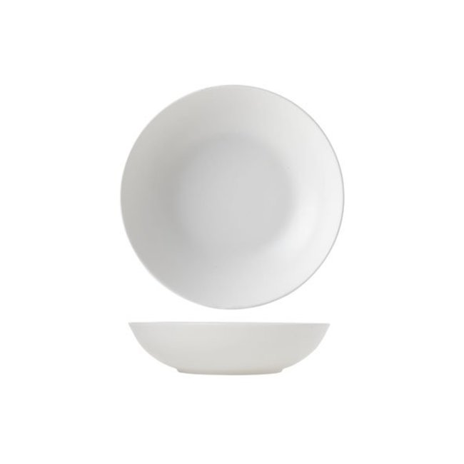 Cosy & Trendy For Professionals Blanc Mat - Assiette Creuse - D22cm - Porcelaine - (Lot de 6)