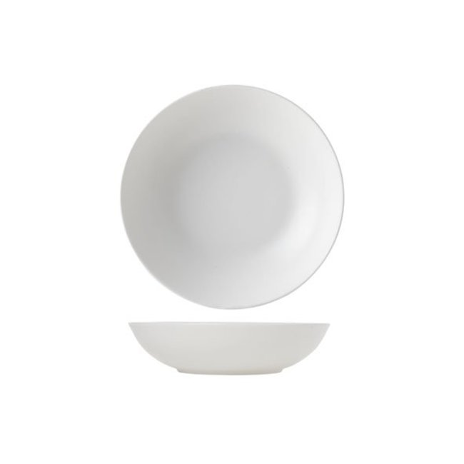 Cosy & Trendy For Professionals Mat White - Deep Plate - D22cm - Porcelain - (Set of 6)