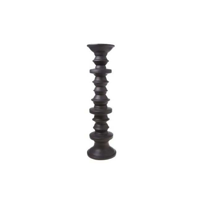 Cosy @ Home Candleholder Black Pottery 12x45cm