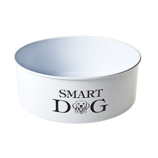 C&T Eating - drinking bowl - Dog - White - D22xh7.cm - Cast iron - (set of 2).