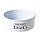 C&T Eat - drink bowl - Dog - White - D22xh7.cm - Cast iron - (set of 2)