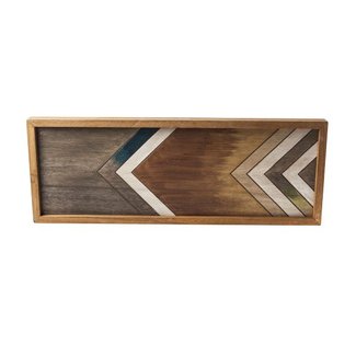 Cosy @ Home Tray Nature Rectangular Wood 50,5x3xh19