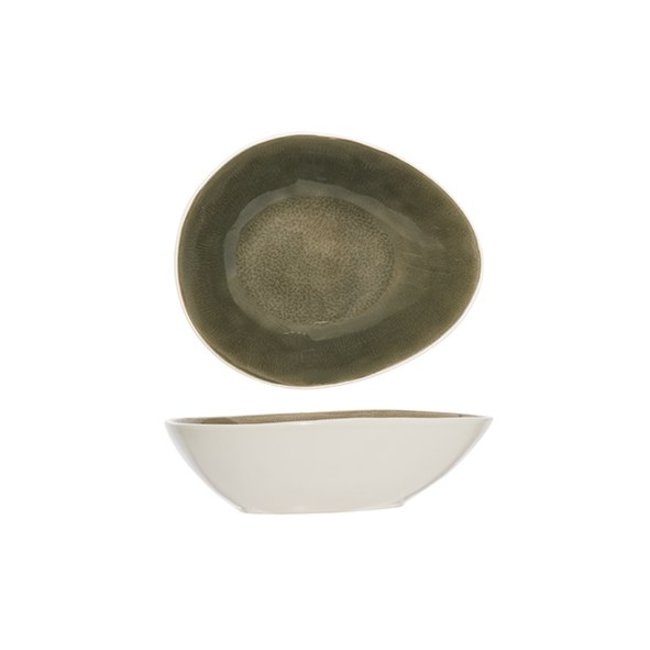 C&T Spirit-Olive - Bowl - 17x20.5cm - Ceramic - (set of 6)