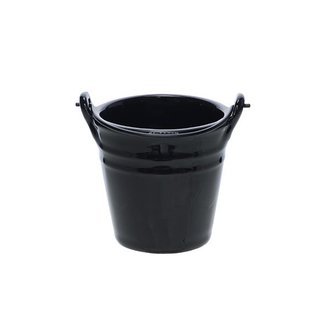 C&T Bucket - Mini-Bucket - Black - 25cl - D8.5xh8.5cm - Ceramic - (set of 6).