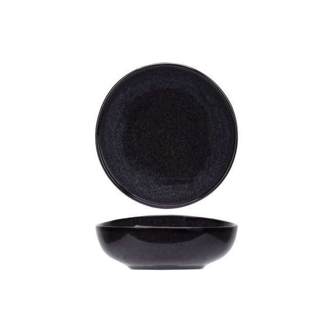 Cosy & Trendy For Professionals Black Granite - Kommetje - Zwart - D14cm - Porselein - (set van 6)