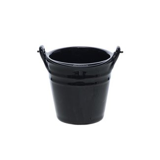 C&T Bucket - Mini Bucket - Black - 40cl - D10.3xh9.7cm - Ceramic - (set of 6).