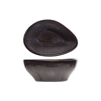 Cosy & Trendy For Professionals Black Granite - Schaaltje - Zwart - 12x9xh5cm - Porselein - (set van 6).