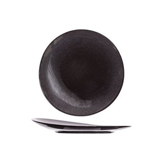 Cosy & Trendy For Professionals Black Granite - Diner Bord - Zwart - D27cm - Porselein - (set van 6).