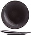 Cosy & Trendy For Professionals Granit noir - Assiette plate - Noir - D27cm - Porcelaine - (lot de 6)