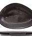 Cosy & Trendy For Professionals Granit noir - Assiette plate - Noir - 33x22,5cm - Porcelaine - (lot de 6).