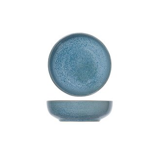 C&T Sparkling - Plat - Bleu - D11.5xh3.8cm - Céramique - (lot de 6).