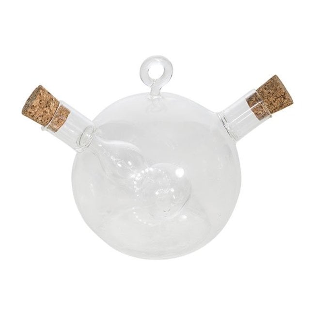 C&T Bouteille d'huile et de vinaigre - D9xh8.3cm - Verre