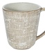 C&T Tattersall - Becher - Beige - T9.5xH10cm - Keramik - (6er Set)