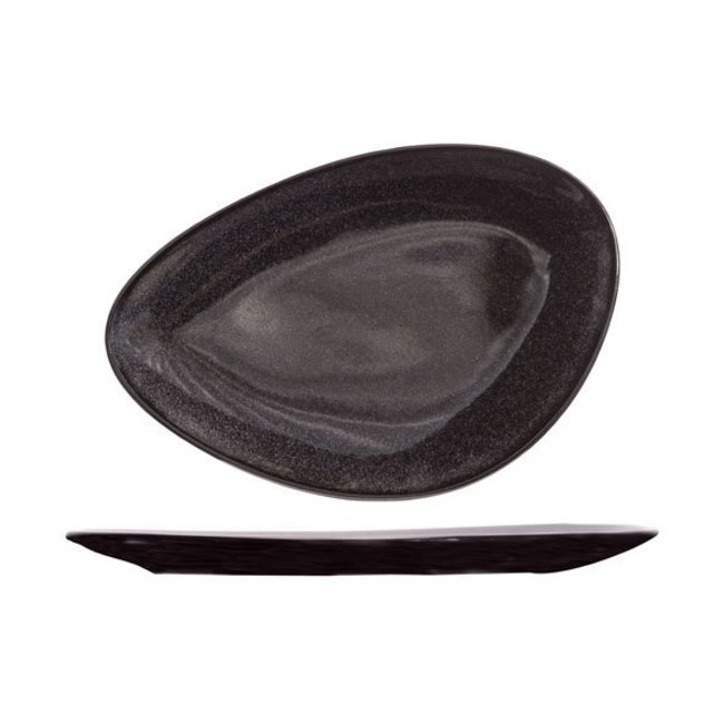 Cosy & Trendy For Professionals Black Granite - Dinner plate - 21x14cm - Porcelain - (Set of 6)