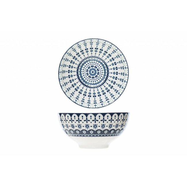 C&T Hygge - Bol - Bleu - D15.3xh7.4cm - Porcelaine - (lot de 6)