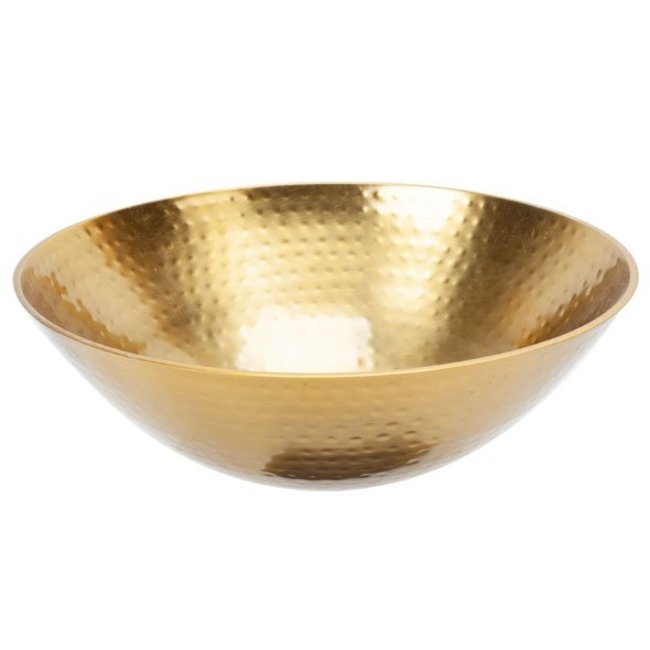 Cosy @ Home Schaal Goud D33,5xh11cm  - Metaal (set van 2)