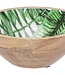 Cosy @ Home Schale Jungle Grun 18x18xh7,5cm Oval Holz