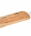 C&T Tablett - Natur / Weiß - 49x16cm - Holz / Marmor