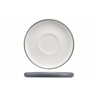 C&T Iowa -Blanc - Sous assiettes - Porcelaine - D12cm - (lot de 6)