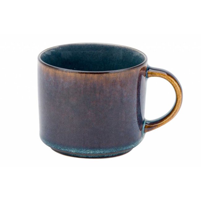 C&T Quintana-Blue - Coffee cups - 22cl - Porcelain - (set of 6)