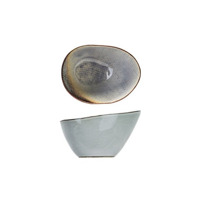 C&T Thirza Grey - Schüssel - Grau - 15x12,5xh7-8,5 cm - Keramik - (6er-Set)