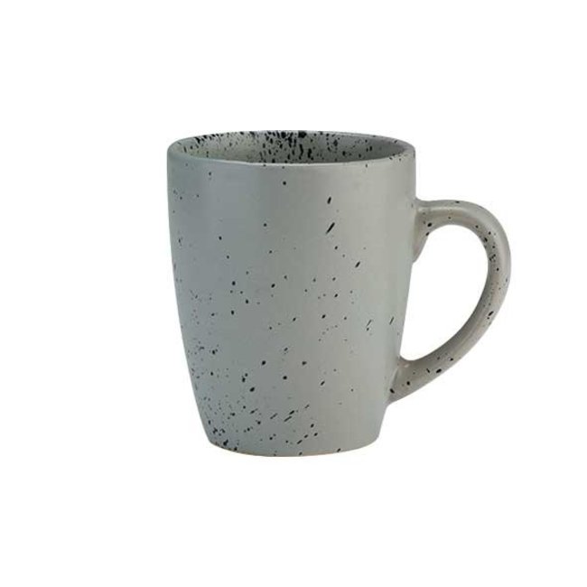 C&T Punto-Gray - Cup - 35cl - D8.7xh10.3cm - Ceramic - (set of 6)
